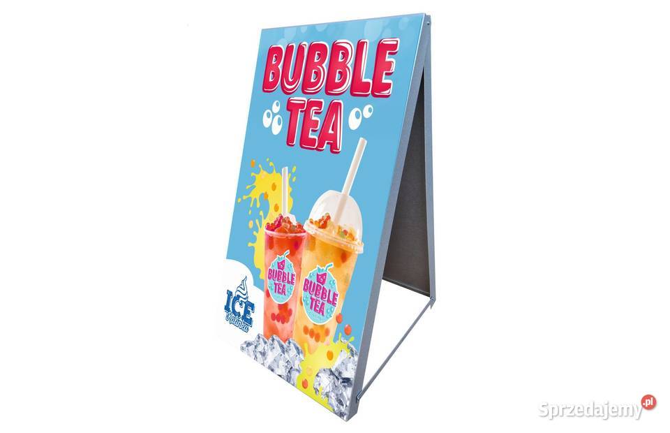 Potykacz reklamowy BUBBLE TEA 100x50 metalowy Sandomierz sprzedam