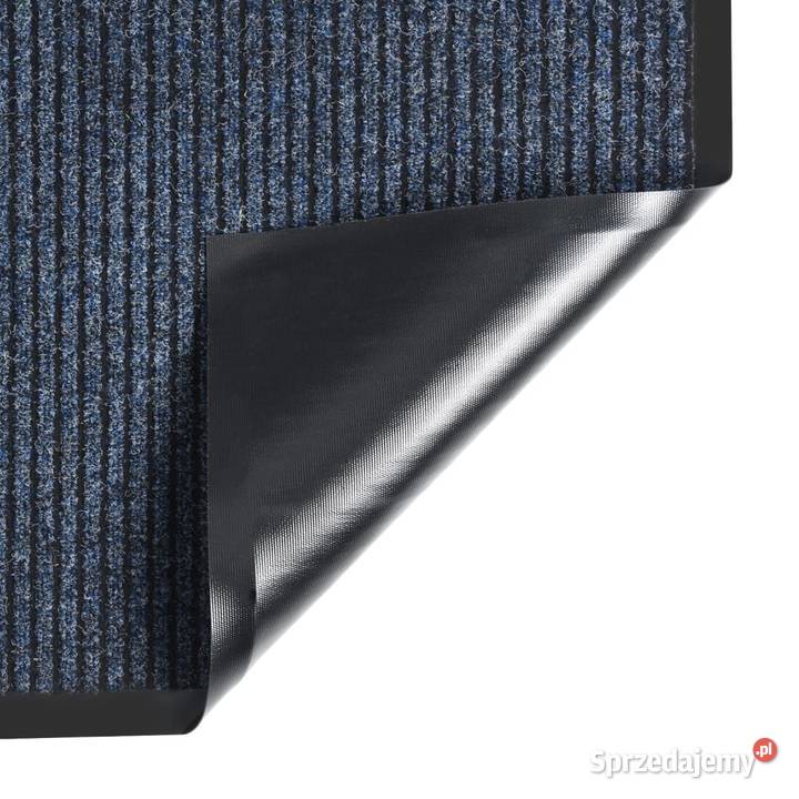 vidaXL Wycieraczka prążkowana niebieska 80 x 120 Warszawa sprzedam