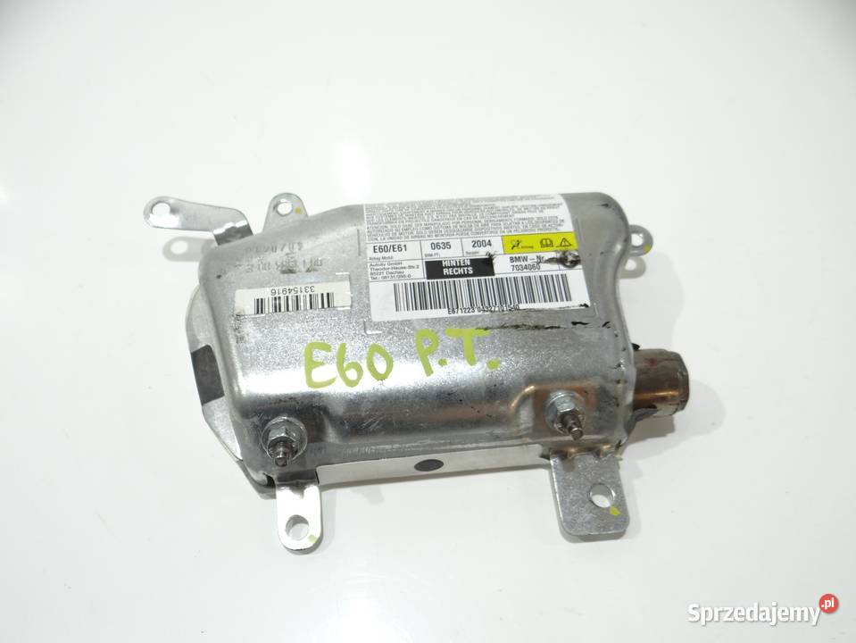 PODUSZKA AIRBAG DRZWI PRAWY TYŁ BMW E60 7034060