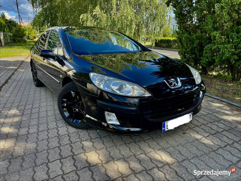 ŚlicznyZadbanyPeugot4072007rLift16HDISedanCzarnyH Rok produkcji 2007 407 Zduńska Wola sprzedam