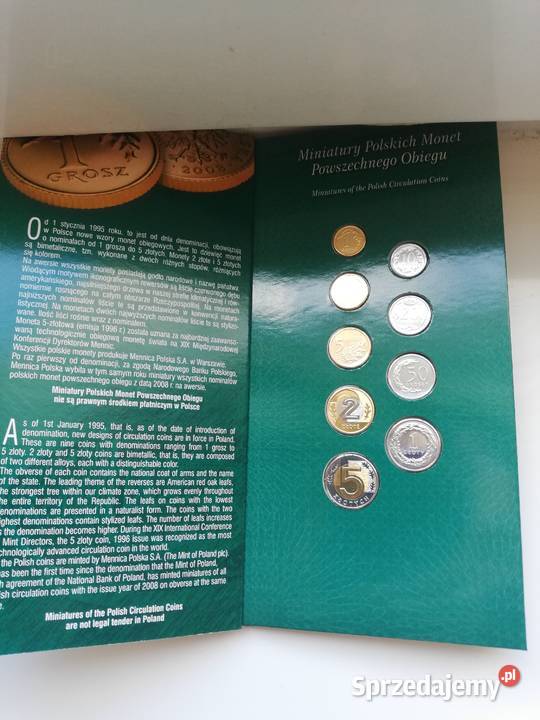 Polska Miniatury Polskich Monet 2008