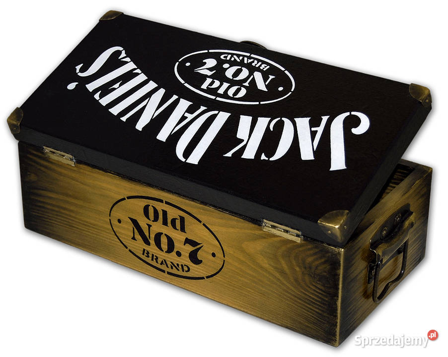 SKRZYNKA drewniana na WHISKY whiskey JACK sprzedam