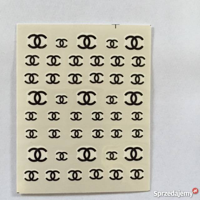 Naklejki na paznokcie logo chanel Ozdoby Ozdoby Leszno