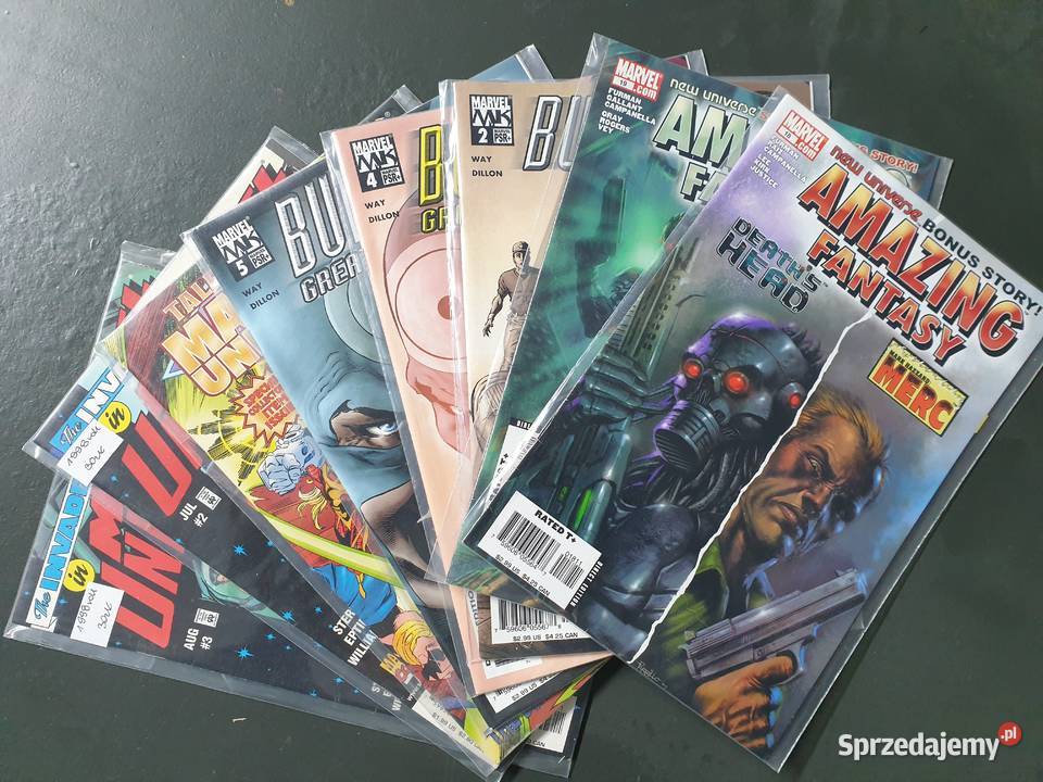Marvel zestaw 8 oryginalnych komiksów USA pomorskie Gdynia
