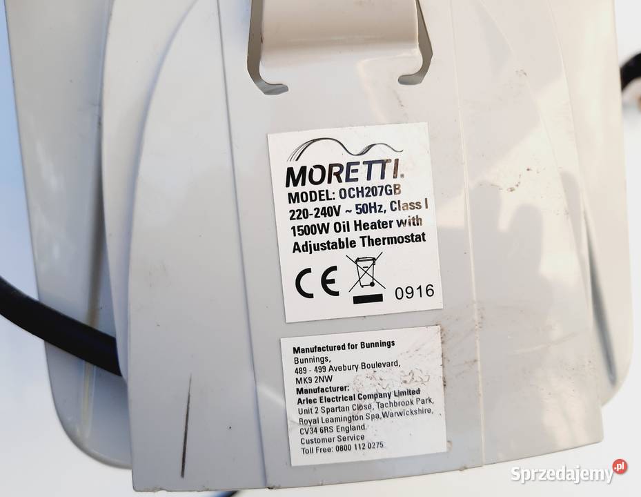 GRZEJNIK ELEKTRYCZNY OLEJOWY Termostat 1500W śląskie Gaszowice