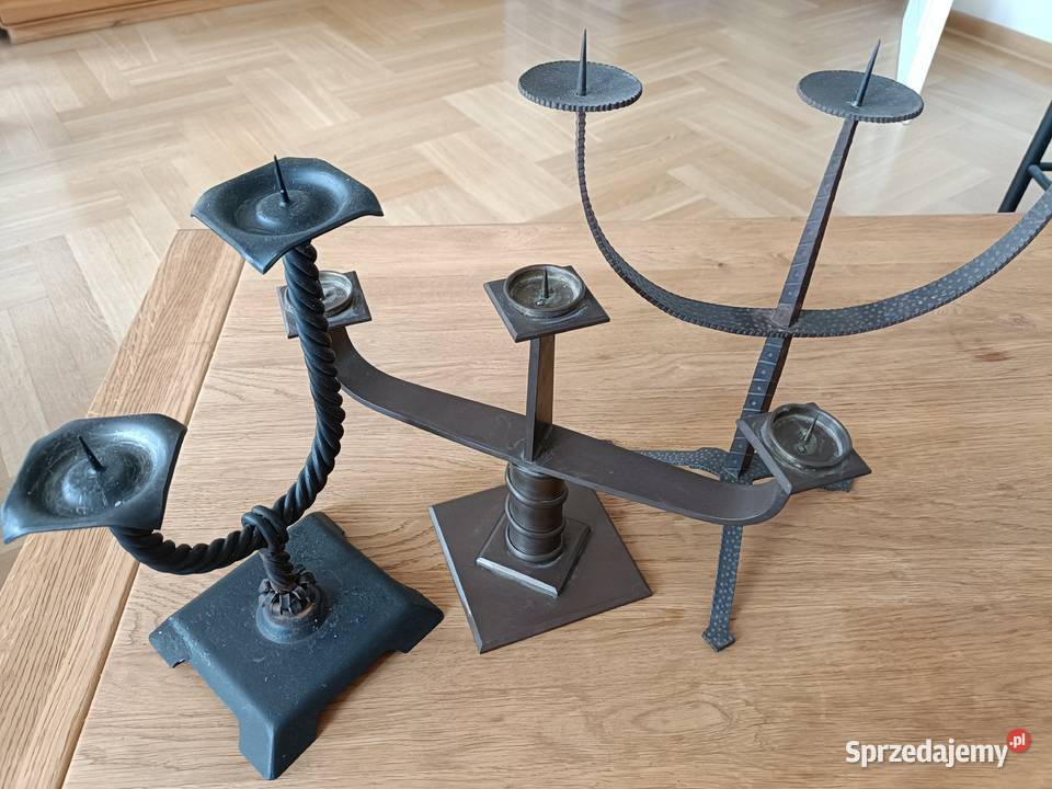 Ładne stare świeczniki vintage Warszawa