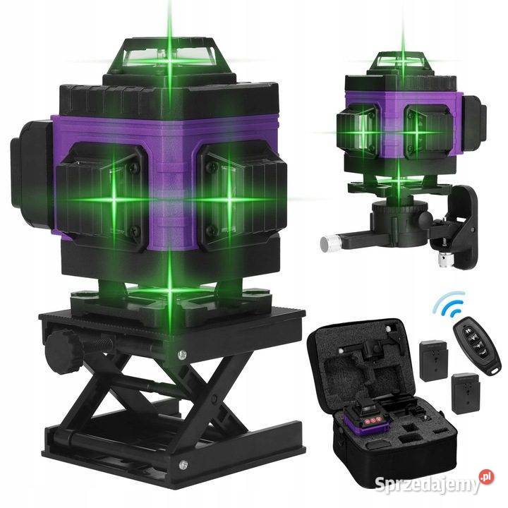 poziomica laser krzyżowy z 16 liniamiI 360 4D 2 Dom i Ogród Zamość