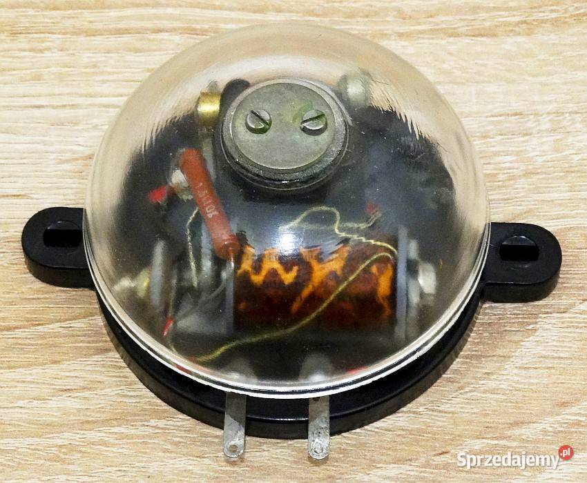Dzwonek elektryczny ze szklaną kopułką 12 VDC 24 Gliwice