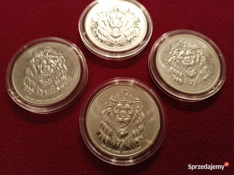 Srebrna moneta Roaring Lion 2021 Rzeszów