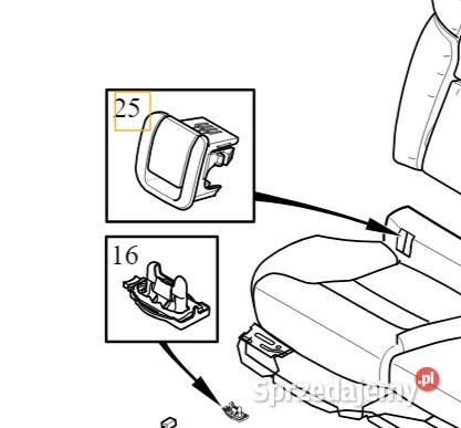 VOLVO S90 V90 XC60 II gniazdo ISOFIX siedziska Bielany Wrocławskie