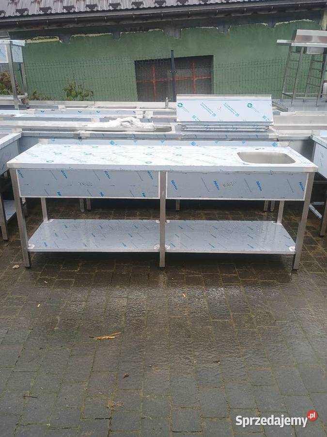 Stół ze zlewem Gastronomiczny 220x70 Piekielnik