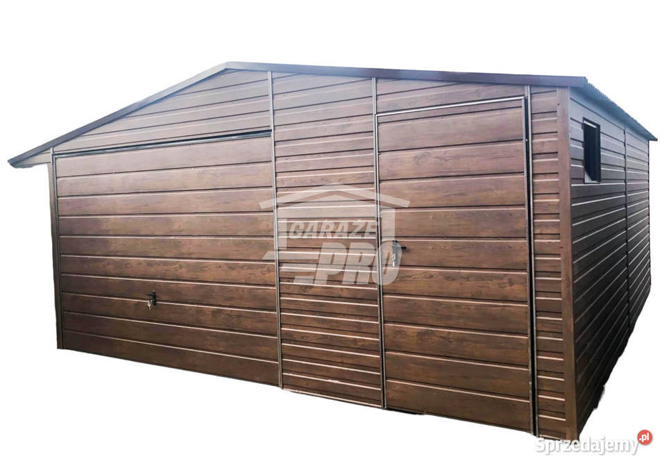 Garaż blaszany 5x5 Brama drzwi okno 25m2 Niepołomice