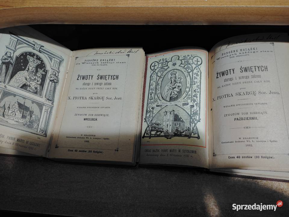 ŻYWOTY ŚWIĘTYCH T112 P SKARGA Kraków 18912 Antykwariat Iwno