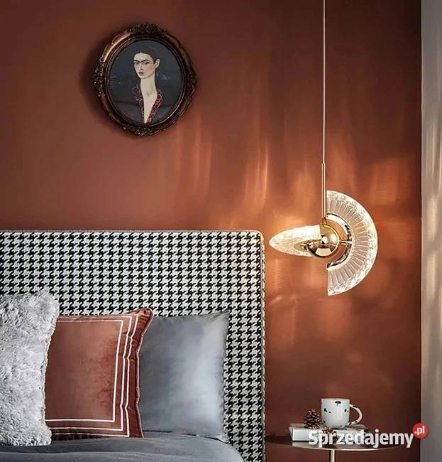 Żyrandol nowoczesny lampa wisząca glamour złota