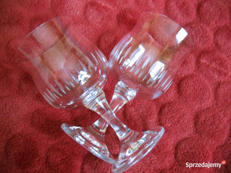 Kieliszki do wina whisky 2 sztuki z ozdobnym Siedlce