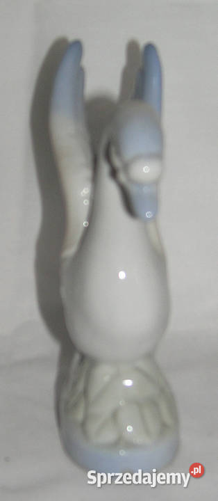 figurka łabędź porcelitD Bartków