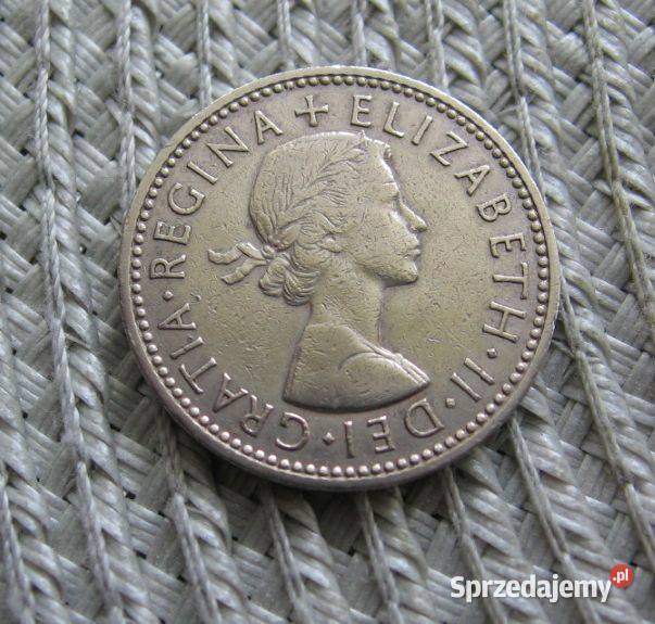 Wielka Brytania 1 Szyling 1962r Herb Angli Numizmatyka wielkopolskie Kalisz sprzedam