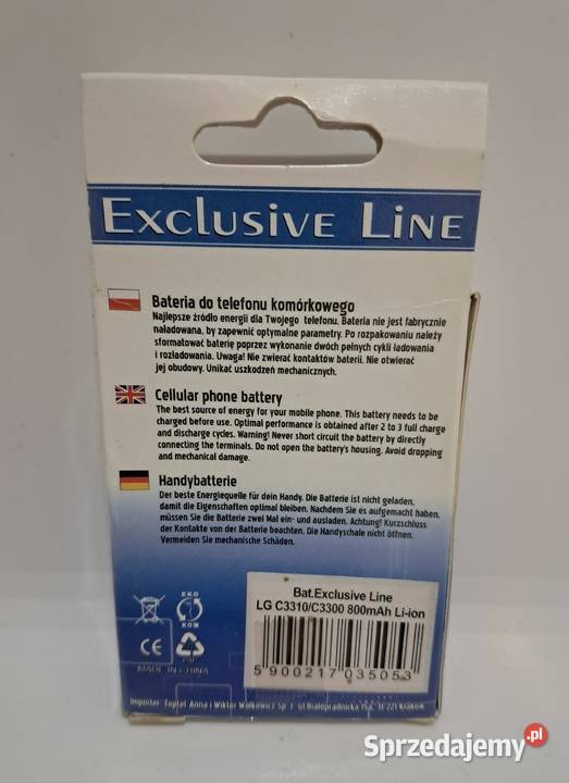 Bateria do telefonu LG C3310 Warszawa