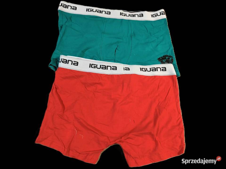 2Pack Bokserki Iguana XL Nowe Czerwony Miętowy Rozmiar XL Gródek