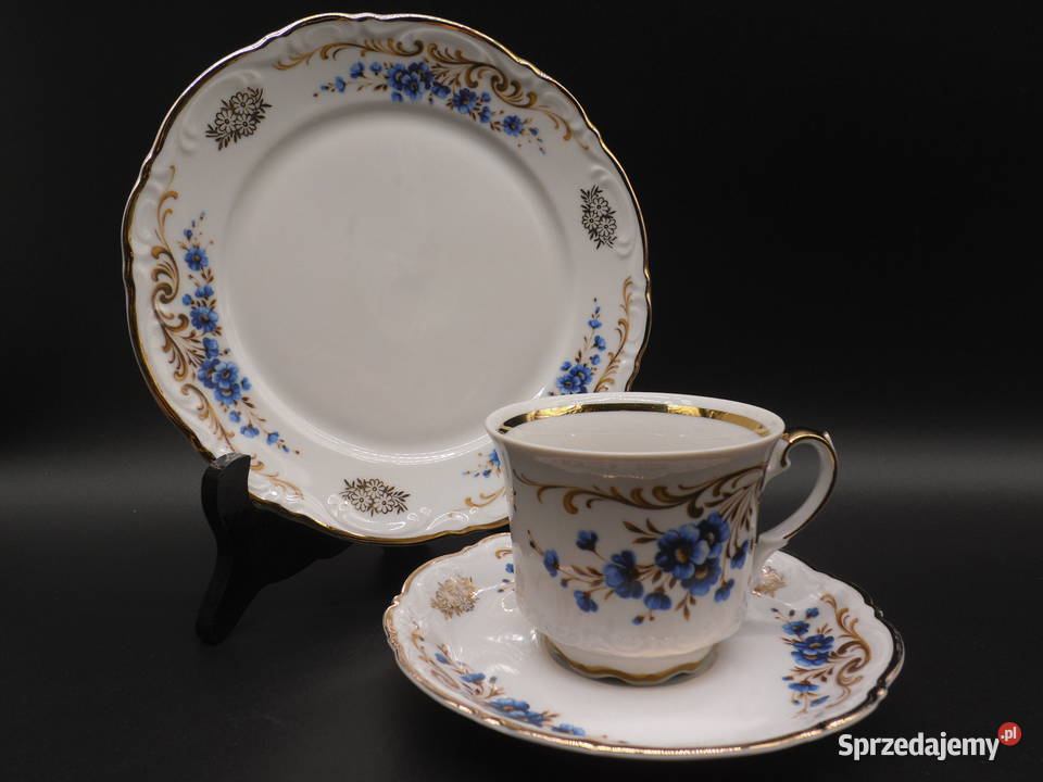 Zestaw śniadaniowy trio z porcelany Mitterteich Raszków