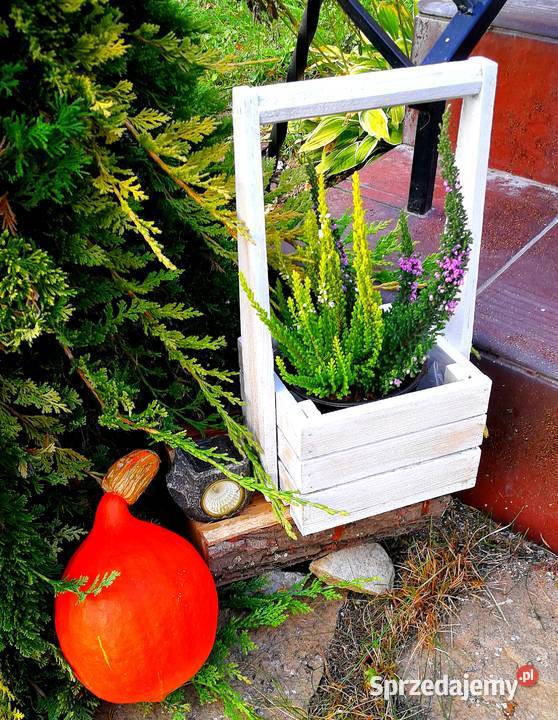 Doniczka drewniana osłonka drewniana skrzynka Architektura ogrodowa