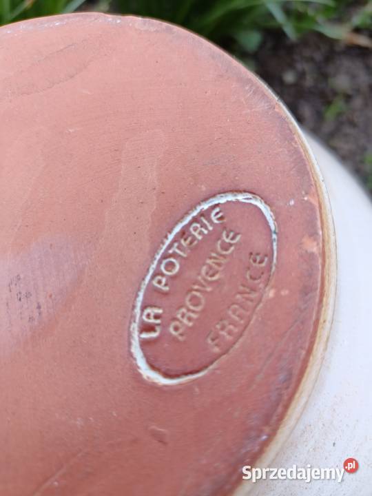 Wazon duży pękaty ikebana Poterie France letnie Zamość