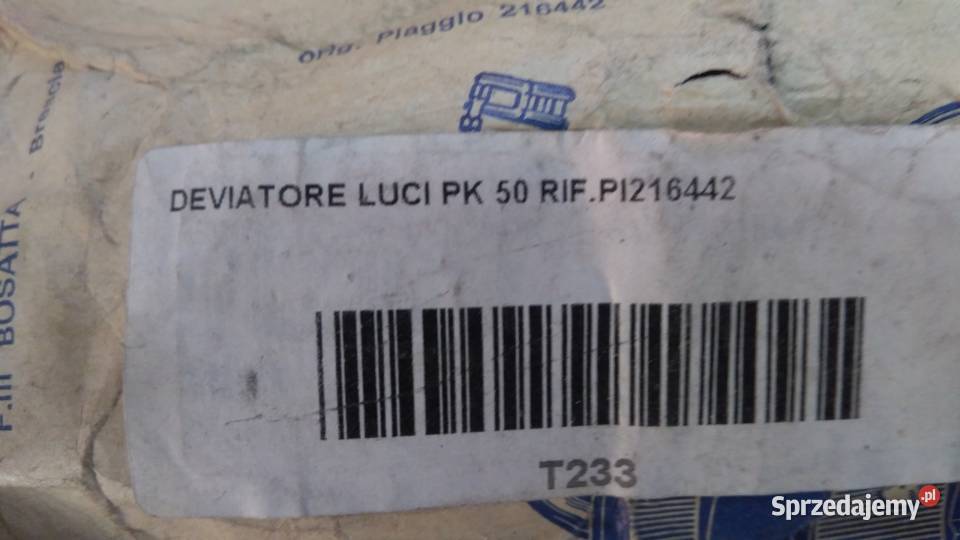 Przełącznik Włącznik Świateł Piaggio Vespa PK 50 Bielsk Podlaski