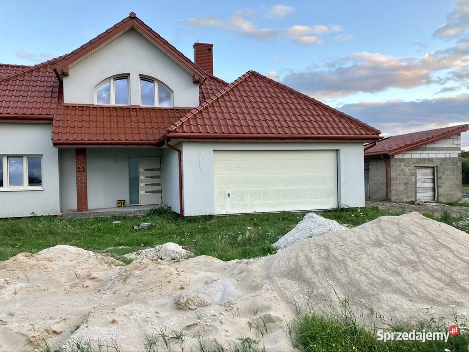 Dom z garażem dwustanowiskowym i budynkiem balkon Sprzedaż Zambrów