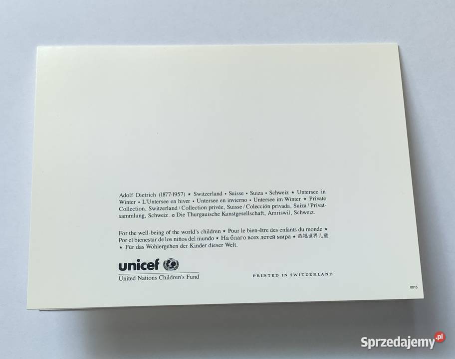 Kartka pocztówka UNICEF Warszawa