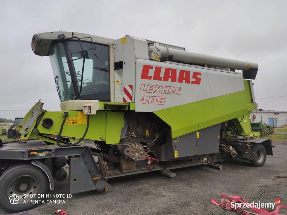 Claas Lexion 405 99r Heder C450 z wózkiem pomorskie