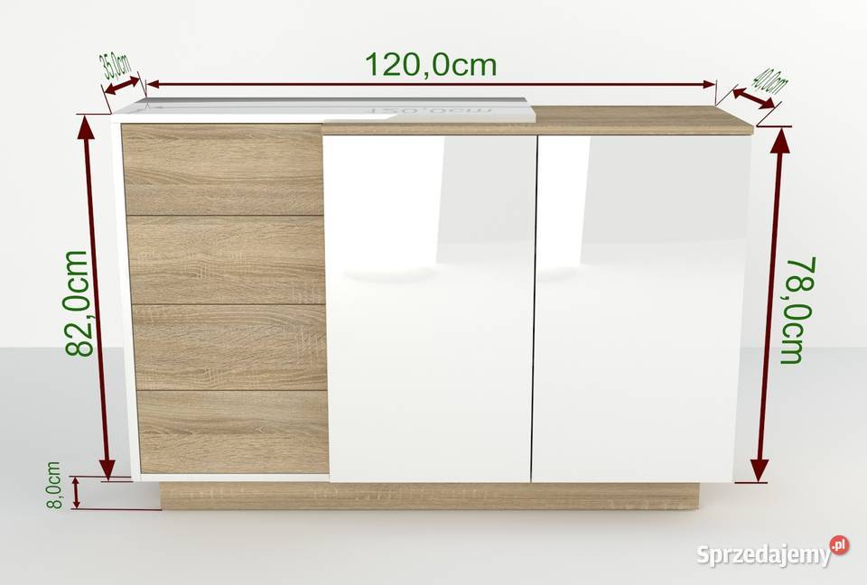 Komplet nowoczesnych mebli Stolik komoda regał śląskie Tarnowskie Góry