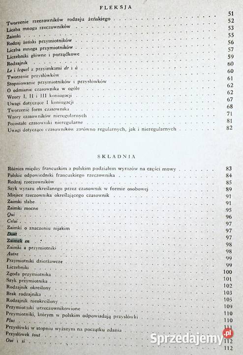 Gramatyka francuska Witold Mańczak Chełm