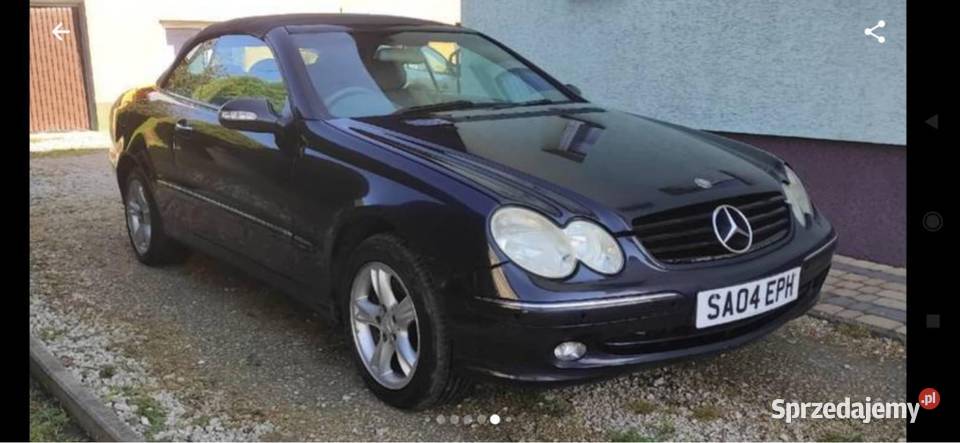 Mercedes clk 209 32 v6 benzyna cabrio ANGLIK CLK Łańcut