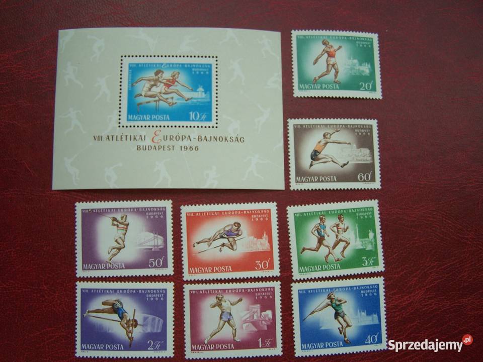 Węgry 1966 MNH Mi 226269 Sport Mistrzostwa Tychy