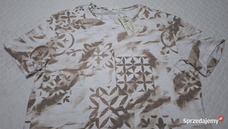 Koszulka krótki rękaw Tshirt Reserved XXL biała Odzież codzienna Czeladź