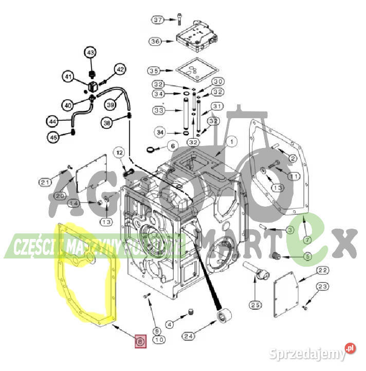 92821C2 92821C1 87774806 120939C1 USZCZELKA CNH sprzedam