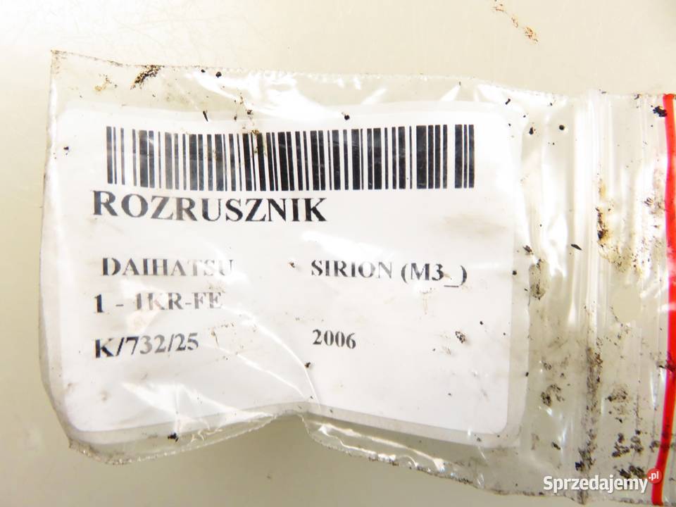 ROZRUSZNIK DAIHATSU SIRION M3 10 28100B1020 sprzedam