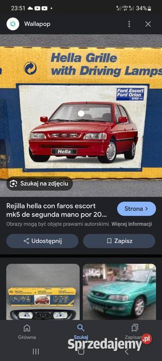 Grill hella escort mk6 rarytas śląskie Zabrze