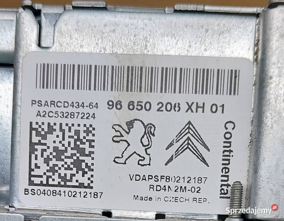 RADIO RADIOODTWARZACZ CD MP3 PEUGEOT 308 Sprzęt audio fabryczny