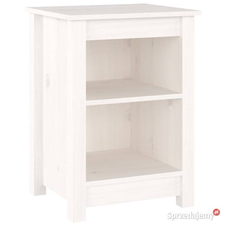 Szafki nocne 2 białe 40x35x55 lite drewno Warszawa