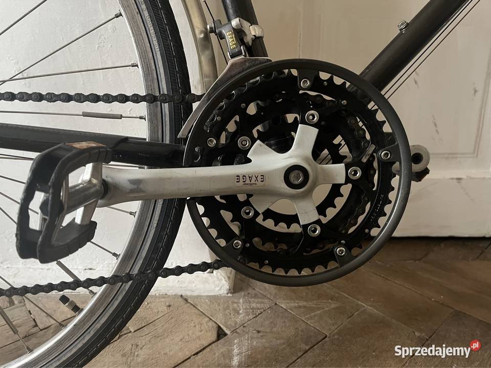 Rower czarny trekingowy miejski Falck Miejskie Kraków