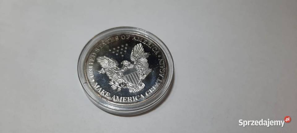 medal moneta upamiętniająca Trumpa Warszawa