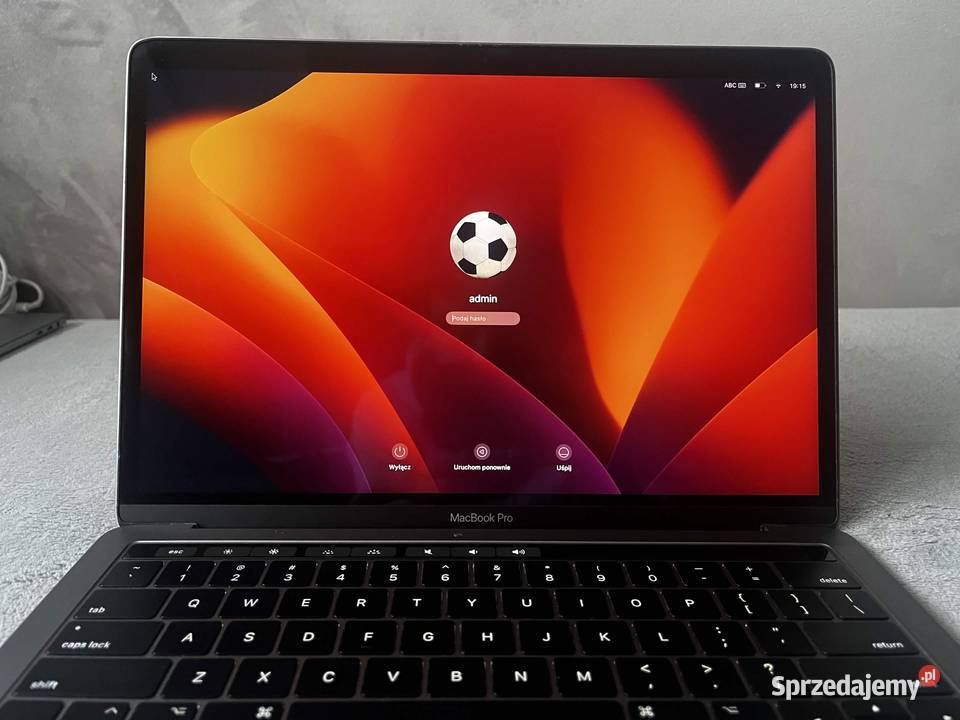 Macbook Pro 13 Touch Bar Intel i5 8 GB RAM 256 Apple podlaskie Białystok sprzedam