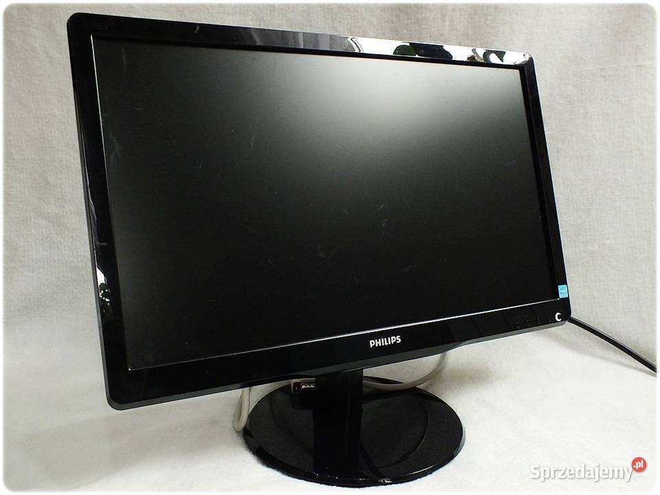 Monitor PHILIPS 185 cala LED okablowanie Sprawny Żary