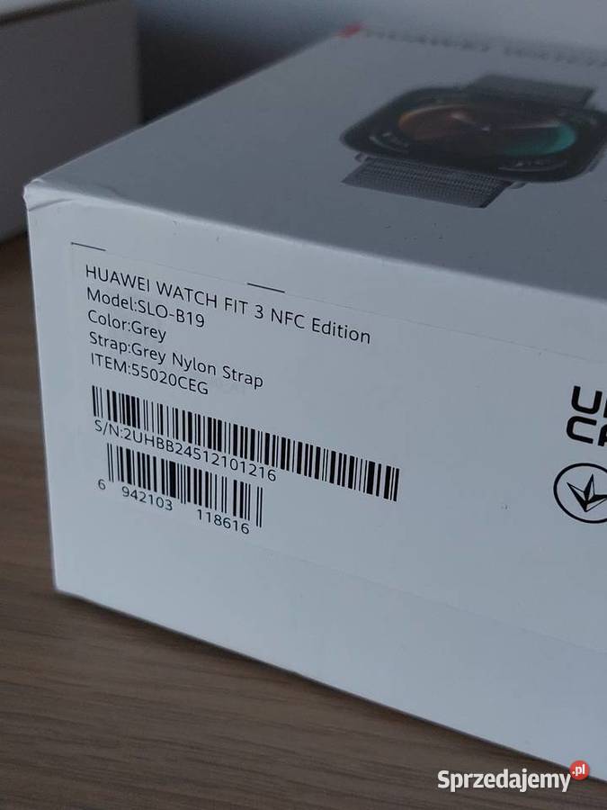 Huawei Watch Fit 3 z oryginalnym pudełkiem mazowieckie sprzedam