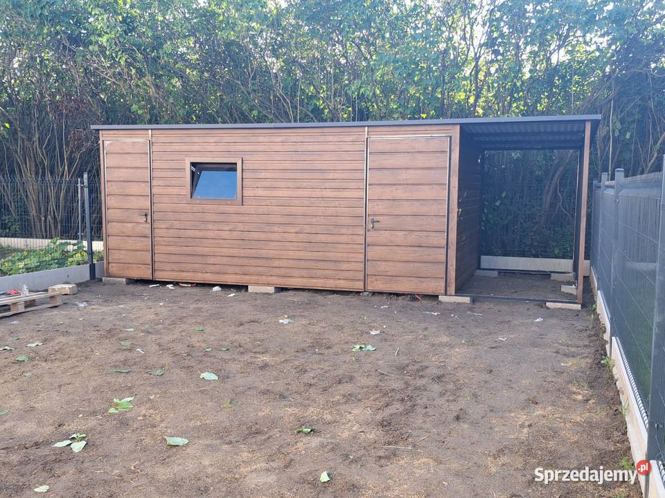 Garaż Blaszany zadaszenie Schowek Garaże blacha