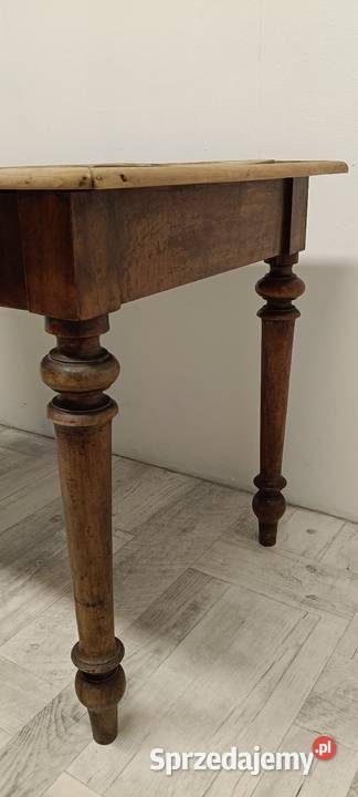 stół wiejski drewniany wintage sosnowy blat Stoły