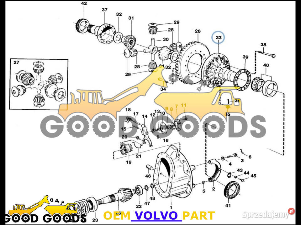 VOLVO OBUDOWA MECHANIZMU RÓŻNICOWEGO 11000170 mazowieckie