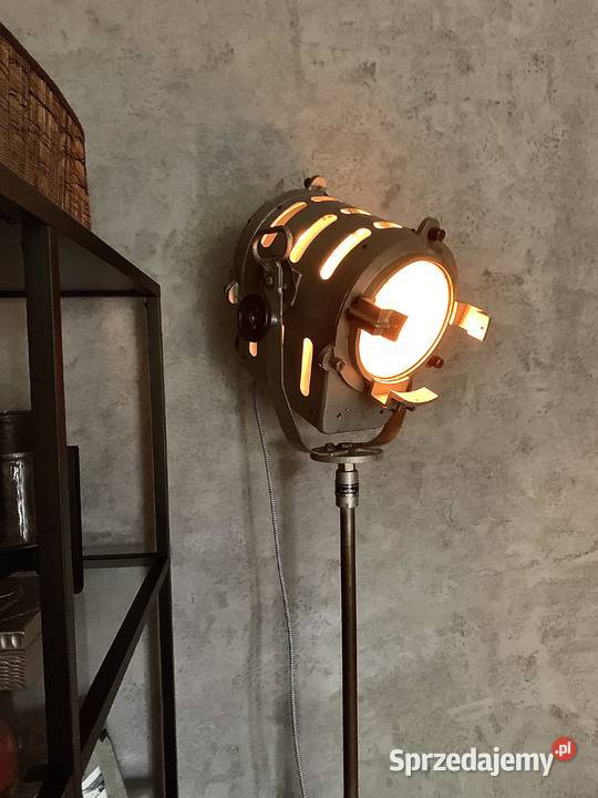 Lampa filmowa teatralna PRL loft vintage 1962 Poznań sprzedam