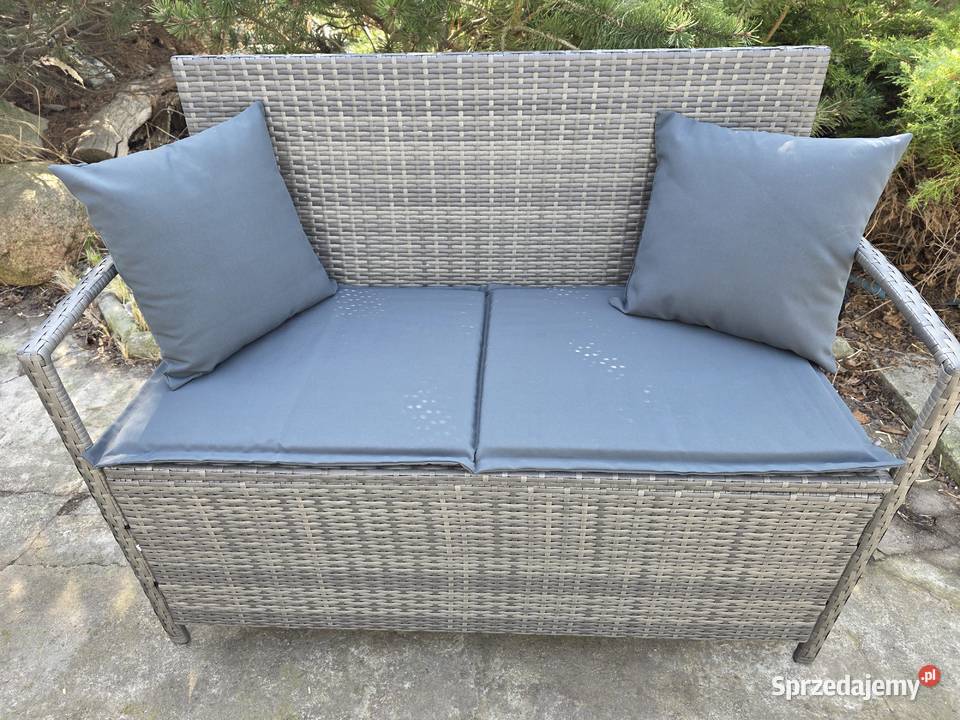 Ławka ogrodowa sofa z poduszkami technorattan sprzedam